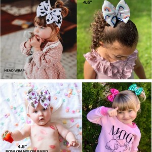 DADDY'S GIRL Baby Headwraps, Big Bow Headbands, Baby Headwrap, Baby Turban, Wide Baby Headband, Baby Hair Bow, Baby Headband, Bow Headwrap image 6