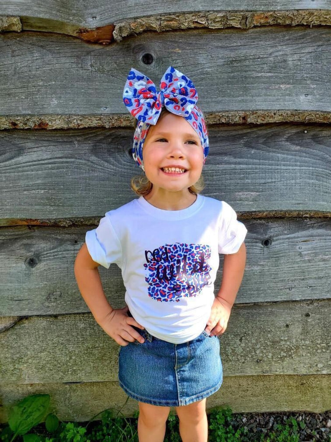 PATRIOTIC LEOPARD Stretchy Headwrap Baby Head Wrap Baby Etsy New Zealand