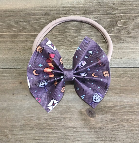 Leather Bow Harry Potter Bow Harry Potter Hair Bow Harry Etsy