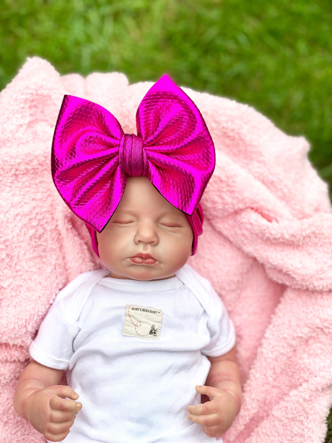 SHINY FUCHSIA Baby Headwrap Baby Headband Stretchy Headwrap Etsy