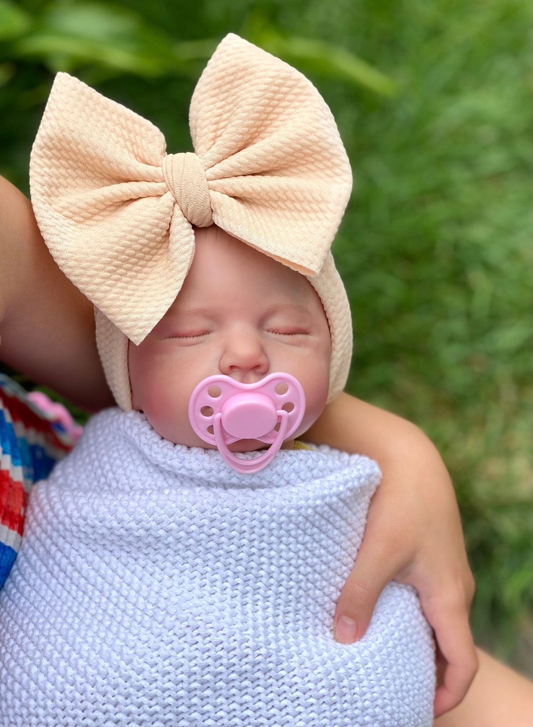 Buy NUDE Baby Headwrap, Baby Head Wrap Big Bow Big Bow Headband Big Bow