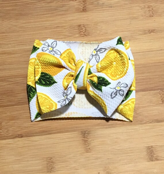 lemon baby headband