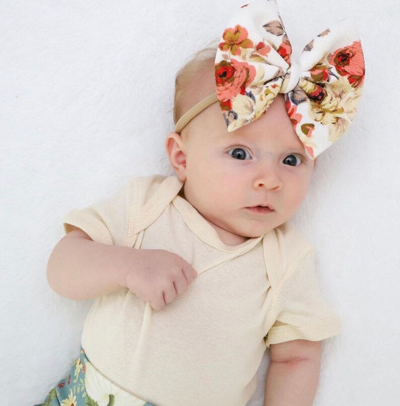 Pick Color Floral Stretchy Headwrap Baby Head Wrap Baby Etsy