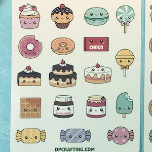 Kawaii Sweets Sticker Set Cute Stickers Planner Stickers - Etsy
