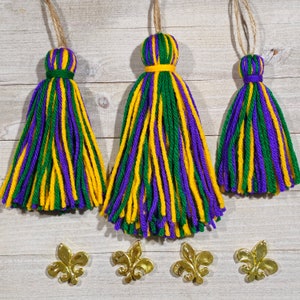 Mardi Gras Ornaments Set of 6 