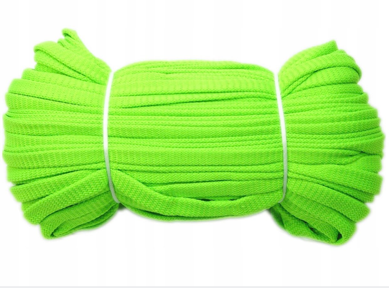 STRING 12mm Flat Polyester Macrame Neon Green - Etsy