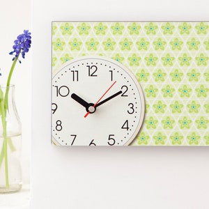 Orologio da parete//Orologio da cucina//Retrò//Design bianco.B