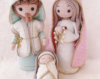 Handgemachte gehäkelte Krippe, gehäkelte Maria, Weihnachten Noel Geschenk