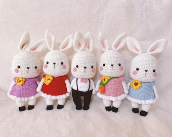Handmade häkeln Bunny Plüsch | Amigurumi Stofftier Spielzeug