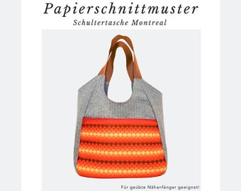 Papierschnittmuster: Schultertasche "Montreal"