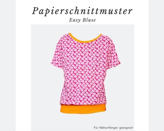 Papierschnittmuster: Easy-Bluse