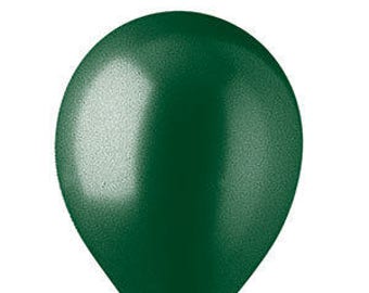 Zelda-themed 12" Balloons | Metallic Emerald Green and Metallic Gold Balloons | Zelda Birthday Party