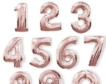 16 Inch Number Balloons | Choose Your Color - Choose Your Number | Birthday Decorations