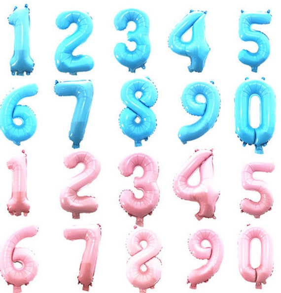 14 Inch Number Balloons Choose Your Color Choose Your | Etsy