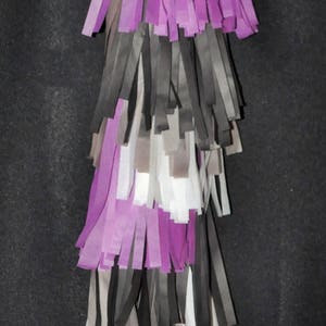 Plum, Black, Slate Grey, and White Tassel Garland Wedding Decorations Celestial Wedding image 3