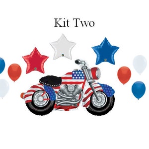 Motorcycle Balloons Motorcycle Birthday Party Motorcycle Baby Shower Decoration Kit Two