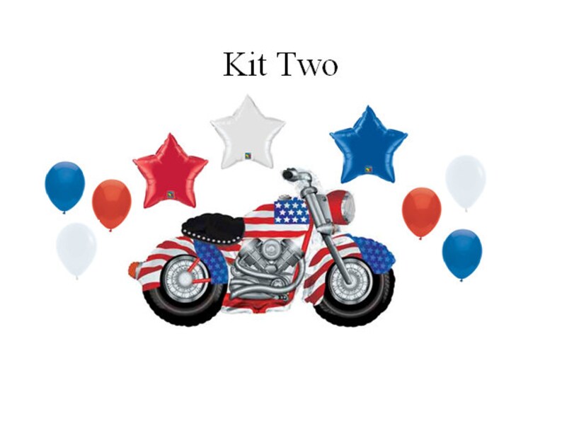 Motorcycle Balloons Motorcycle Birthday Party Motorcycle Baby Shower Decoration Kit Two