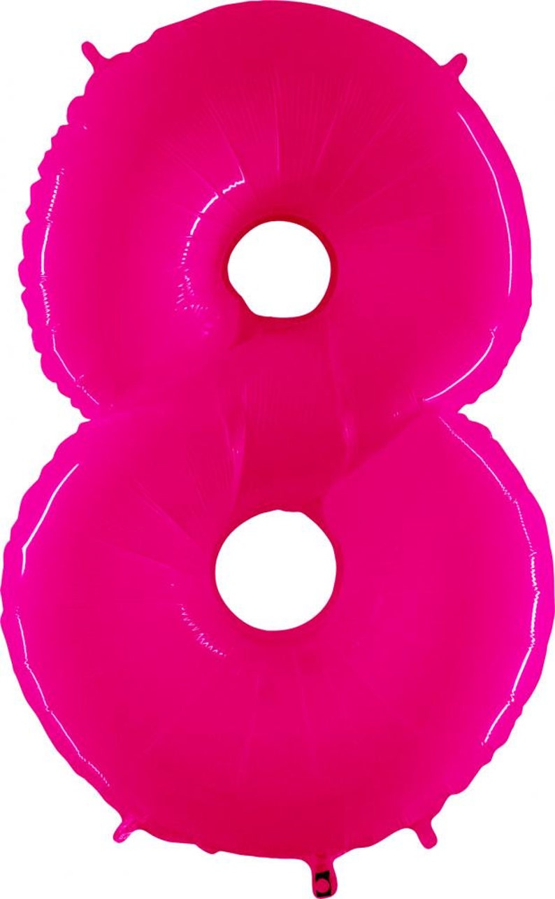 Giant Neon Number Balloon Florescent Numbers Extra Bright Number Balloons image 5