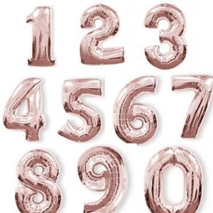 Giant Number Balloons Choose Your Color Choose Your Number Birthday Decorations image 5