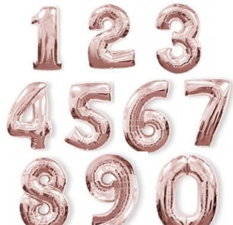 Giant Number Balloons Choose Your Color Choose Your Number Birthday Decorations image 5