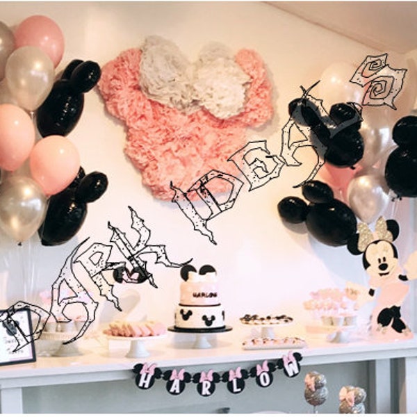 Mickey or Minnie Balloon Kit | Mickey Mouse Party Decorations | Minnie Mouse Birthday Party