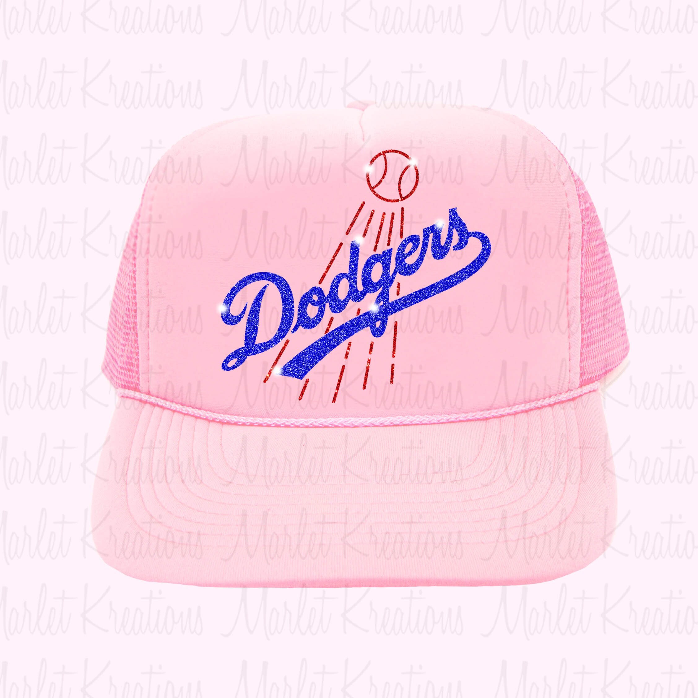 Glitter Dodgers Pink Hat | Etsy