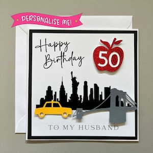 d'anniversaire personnalisée à New York | carte postale pour une célébration à New York | Vacances surprises | Révélation du voyage | Anniversaire à destination | Grosse pomme