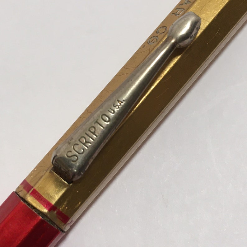 Vintage Scripto Mechanic Pencil Auto Parts /& Gear Co Logo