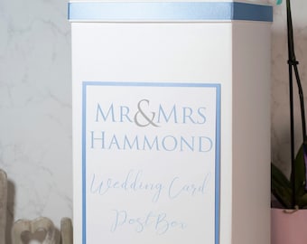 Personalised Mr & Mrs Wedding Card Post Box | Mr and Mr | Mrs and Mrs