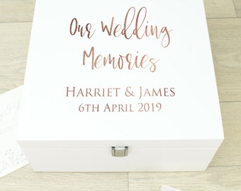 Wedding Keepsake Box Etsy