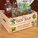 Personalised Gin Bar Treat Hamper Gift Crate 