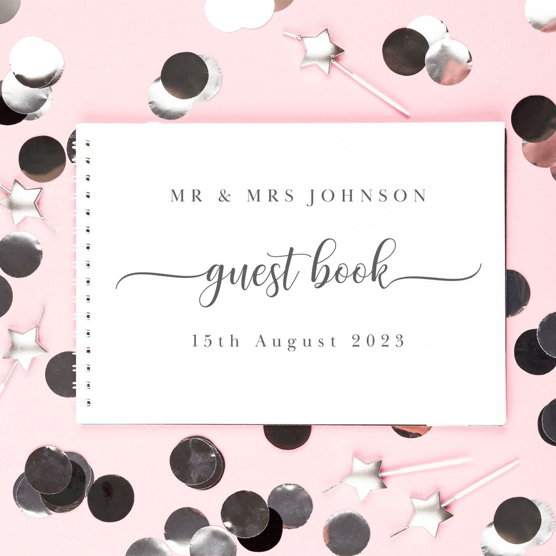 Personalised Classic Wedding Guest Book A5 or A4 Choice of - Etsy UK Personalised Classic Wedding Guest Book A5 or A4 Choice of - Etsy UK