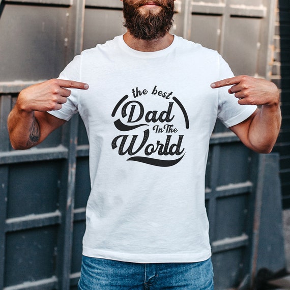 Camiseta personalizada Best In the World para hombre / Día del Padre /  Regalos para papá