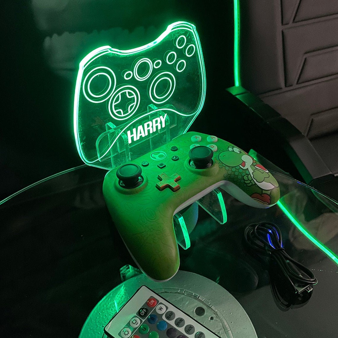 Personalised Xbox Controller Stand Neon light base 7 light Etsy