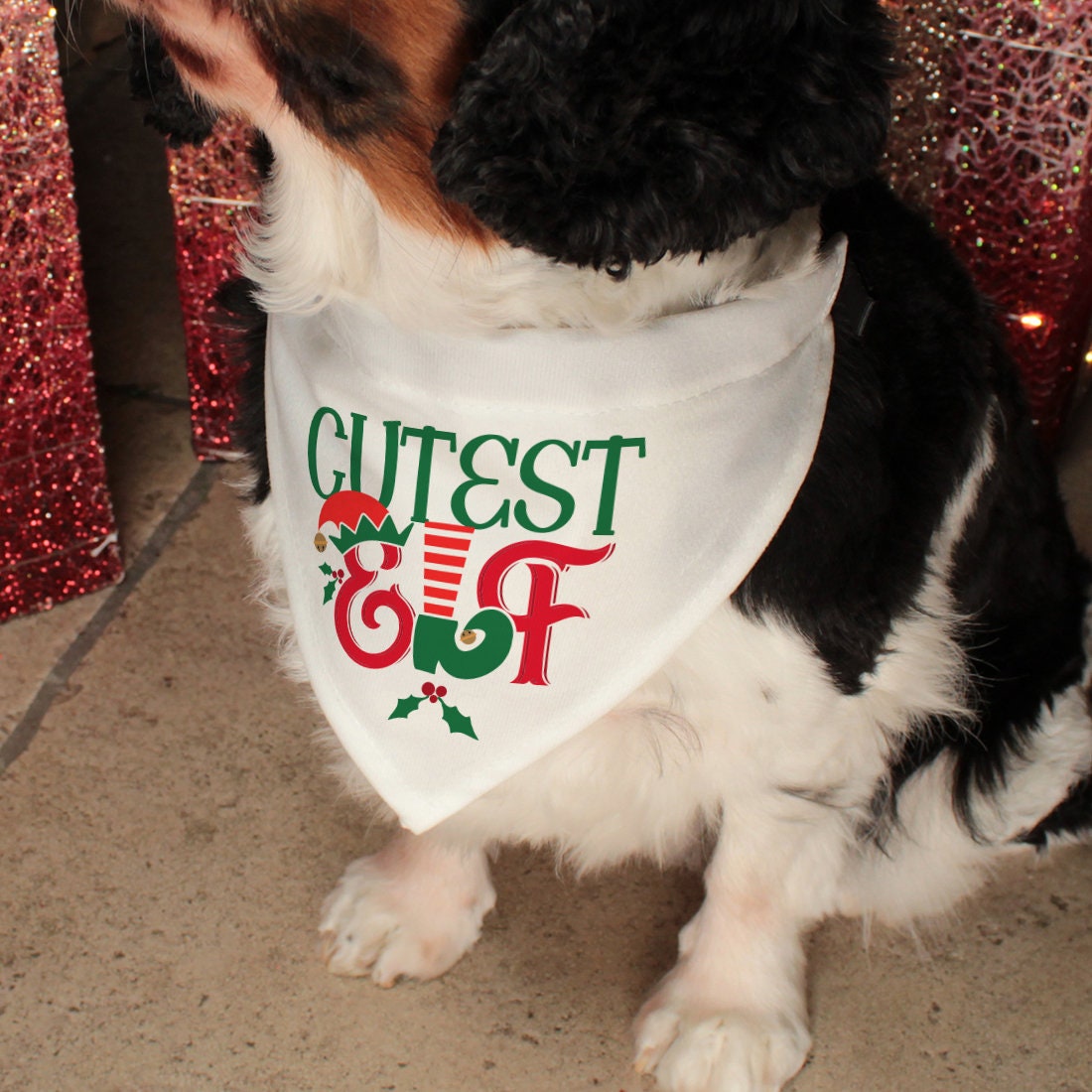 elf dog bandana
