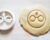 lightning wizard glasses cookie cutter kawaii cookiecutter birthday cake emporte pièce 3d print mignon potterhead geek biscuits cutters