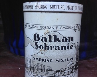 Balkin Sobraine Smoking Mixture Tin. 1920s