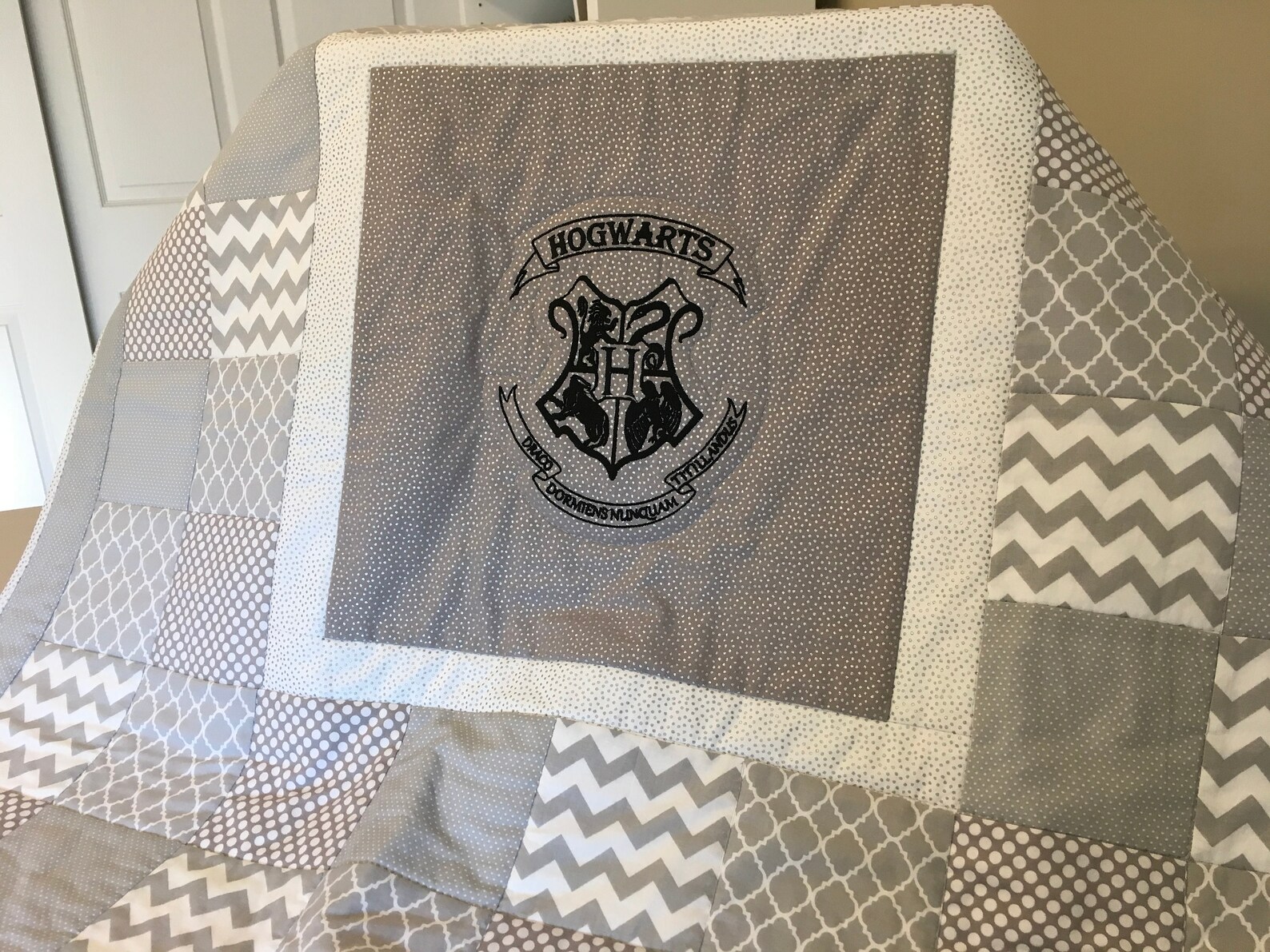 Harry Potter Baby Quilt Hogwarts Etsy