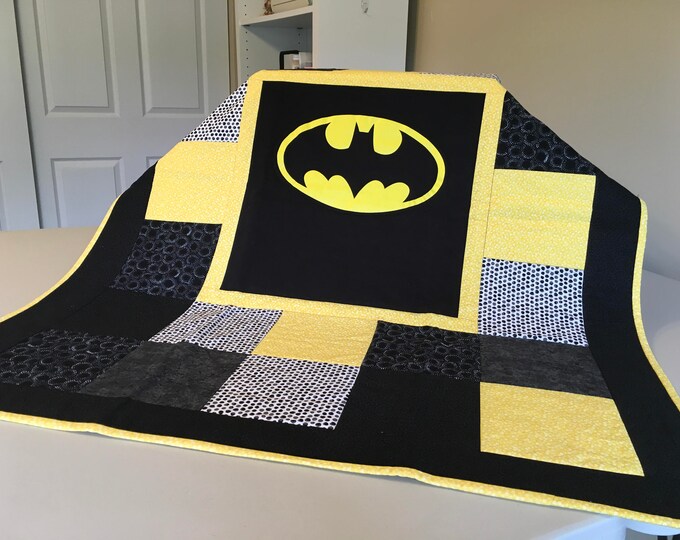 Batman Baby Quilt Etsy