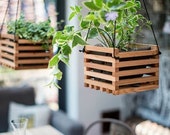 Wall Planter Indoor, Wall Hanging Planter, Wall Vase, Hanging Plant Holder, Plant Wall Holder, Hanging Cache Pot, wooden planter holder