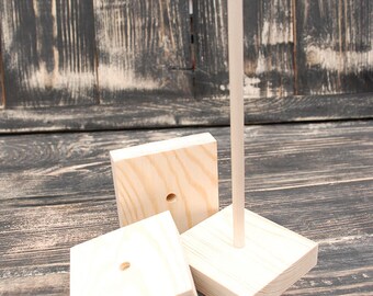 wooden doll stand