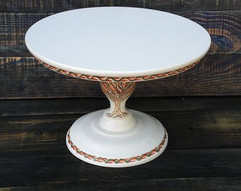 ivory cake stand etsy
