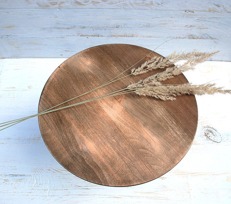 Wooden cake stand, cake stands, wood cake stand, Wedding Cake Stand, Rustic Cake Stand, dark walnut cake stand, cake stands for weddings image 4