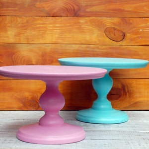 Wooden cake stand,birthday cake stand,boy cake stand,girl cake stand,children cake stand,pink cake pedestal