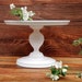 6'-18' inches Wedding Cake Stand, Rustic cake stand, Wooden cake stand, Large cake stand, Wedding white pedestal, White cake stand, pedestal 