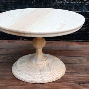 Wooden cake stand,unfinished Wedding Cake Stand,Rustic Cake Stand,Wood Custom Cake Stand,Rustic Wedding cake pedestal