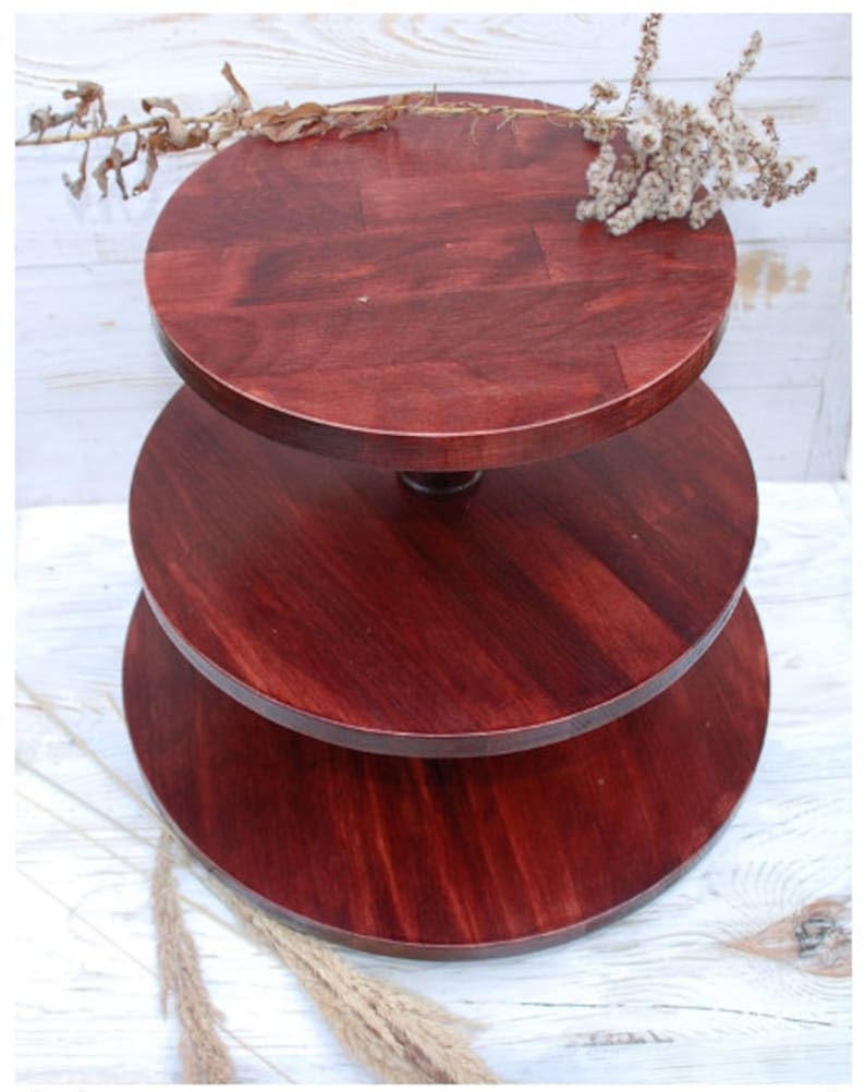 ALL SIZES 3-tier wooden cake stand,wedding cupcake stand,wooden cupcake stand,cake stand for weddings,cake stands,wedding cake stand