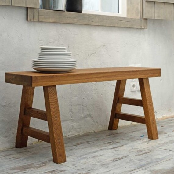 ALL SIZES Rustic wooden bench kids bench wood kitchen bench primitive bathroom bedroom bench wooden garden bench wooden coffee table