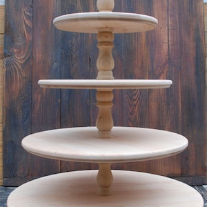 5-tiered wooden wedding cake stand,cupcake stand, cake stands for weddings, stand for cupcakes, cupcake stands, wedding cake stand