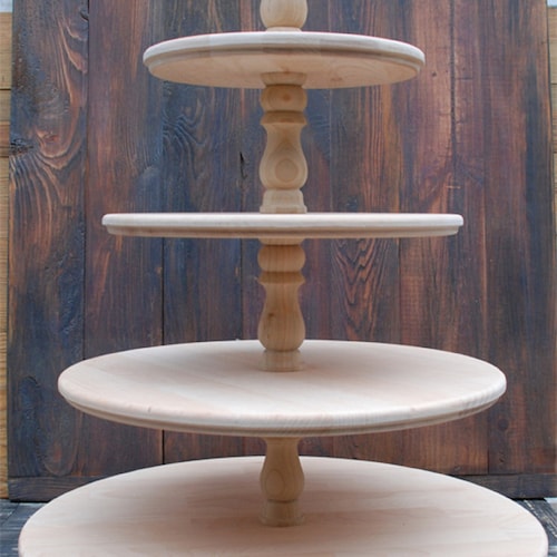 ALL SIZES 5-tiered Wooden Wedding Cake Standcupcake Stand - Etsy